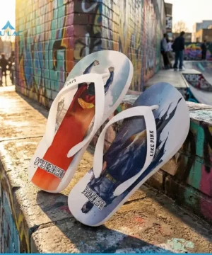 Dép Tông Nam Lp10 [ New ] Xỏ Ngón Like Pink In 3d Họa Tiết Đẹp