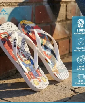 Dép Tông Nam Lp10 [ New ] Xỏ Ngón Like Pink In 3d Họa Tiết Đẹp 1