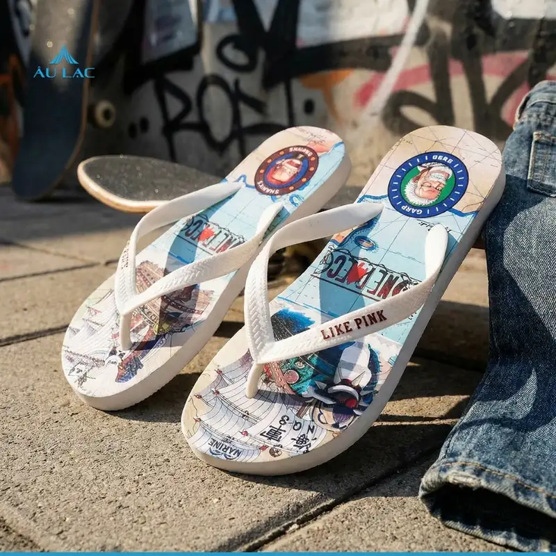 Dép Tông Nam Lp10 [ New ] Xỏ Ngón Like Pink In 3d Họa Tiết Đẹp 4