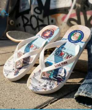 Dép Tông Nam Lp10 [ New ] Xỏ Ngón Like Pink In 3d Họa Tiết Đẹp 4