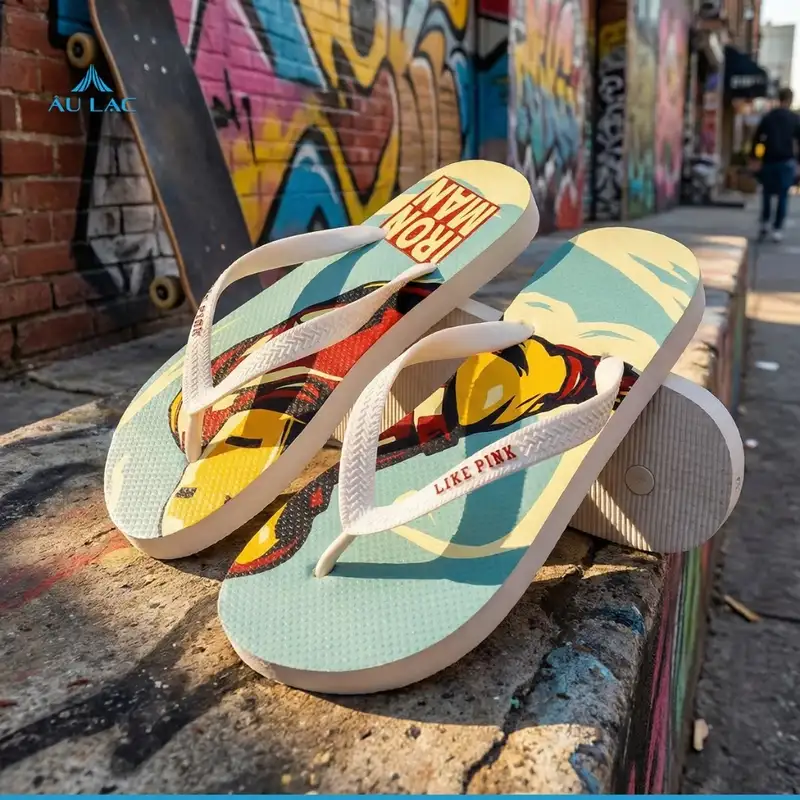 Dép Tông Nam Lp10 [ New ] Xỏ Ngón Like Pink In 3d Họa Tiết Đẹp 5