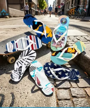 Dép Xỏ Ngón Nam Eva Lp10 [hanavaise] Siêu Nhẹ In 3d 6