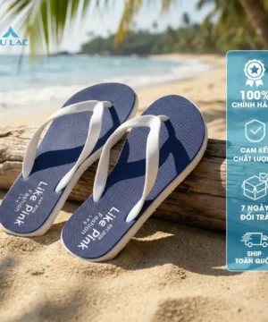 Dép Tông Nam Lp06n Đúc Nguyên Khối Xanh Trắng Size 38-44